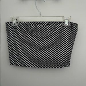 checker tube top